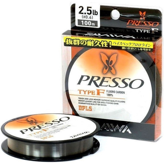 Леска DAIWA FC Presso type-f 0,165мм 4 lb 100м 04625335G